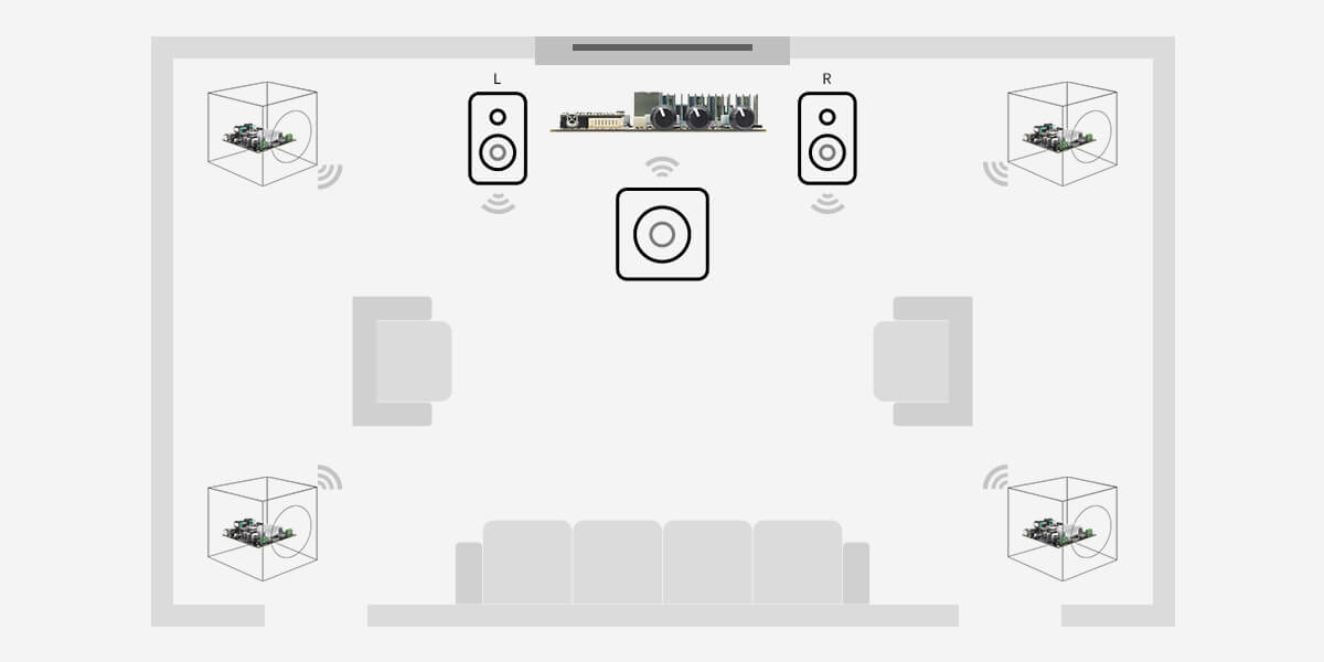 Diy fashion home subwoofer amplifier