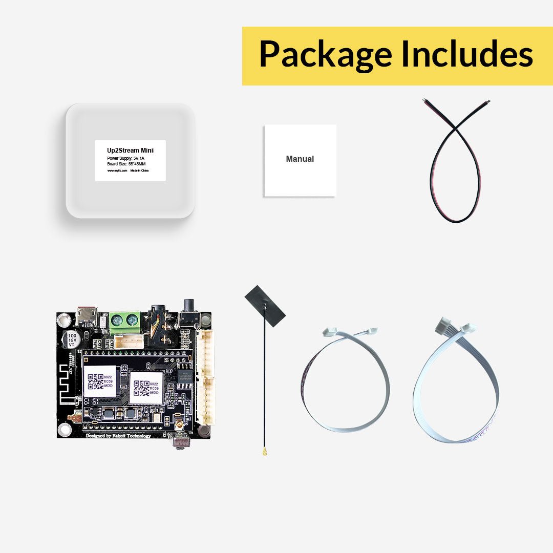 Up2Stream Mini - Multiroom Wi-Fi Streamer Board (No Amp)